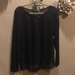 New! Olivia Moon black blouse